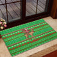 Djibouti Christmas Rubber Doormat Santa Riding Camel Palm Trees Camel - African Pride