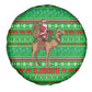Djibouti Christmas Spare Tire Cover Santa Riding Camel Palm Trees Camel - African Pride