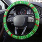 Djibouti Christmas Steering Wheel Cover Santa Riding Camel Palm Trees Camel - African Pride