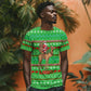 Djibouti Christmas T shirt Santa Riding Camel Palm Trees Camel - African Pride