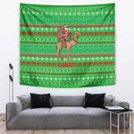 Djibouti Christmas Tapestry Santa Riding Camel Palm Trees Camel - African Pride