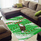 Djibouti Christmas Area Rug Santa Eagle Doves Trees and Green Snowflake - African Pride