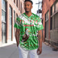 Djibouti Christmas Baseball Jersey Santa Eagle Doves Trees and Green Snowflake - African Pride