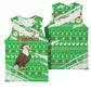 Djibouti Christmas Basketball Jersey Santa Eagle Doves Trees and Green Snowflake - African Pride