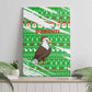 Djibouti Christmas Canvas Wall Art Santa Eagle Doves Trees and Green Snowflake - African Pride