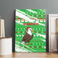 Djibouti Christmas Canvas Wall Art Santa Eagle Doves Trees and Green Snowflake - African Pride