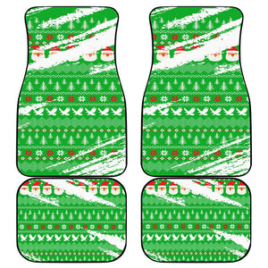 Djibouti Christmas Car Mats Santa Eagle Doves Trees and Green Snowflake - African Pride