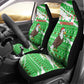 Djibouti Christmas Car Seat Cover Santa Eagle Doves Trees and Green Snowflake - African Pride