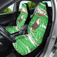 Djibouti Christmas Car Seat Cover Santa Eagle Doves Trees and Green Snowflake - African Pride