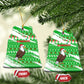 Djibouti Christmas Ceramic Ornament Santa Eagle Doves Trees and Green Snowflake - African Pride