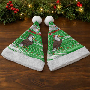 Djibouti Christmas Santa Hat Santa Eagle Doves Trees and Green Snowflake - African Pride