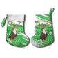 Djibouti Christmas Stocking Santa Eagle Doves Trees and Green Snowflake - African Pride