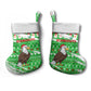 Djibouti Christmas Stocking Santa Eagle Doves Trees and Green Snowflake - African Pride