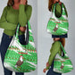 Djibouti Christmas Grocery Bag Santa Eagle Doves Trees and Green Snowflake - African Pride