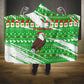 Djibouti Christmas Hooded Blanket Santa Eagle Doves Trees and Green Snowflake - African Pride