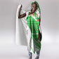 Djibouti Christmas Hooded Blanket Santa Eagle Doves Trees and Green Snowflake - African Pride