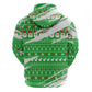 Djibouti Christmas Hoodie Santa Eagle Doves Trees and Green Snowflake - African Pride