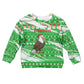 Djibouti Christmas Kid Ugly Christmas Sweater Santa Eagle Doves Trees and Green Snowflake - African Pride