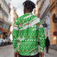 Djibouti Christmas Long Sleeve Button Shirt Santa Eagle Doves Trees and Green Snowflake - African Pride