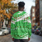 Djibouti Christmas Long Sleeve Shirt Santa Eagle Doves Trees and Green Snowflake - African Pride