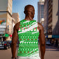 Djibouti Christmas Men Tank Top Santa Eagle Doves Trees and Green Snowflake - African Pride