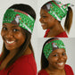 Djibouti Christmas Neck Gaiter Santa Eagle Doves Trees and Green Snowflake - African Pride