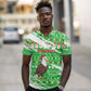 Djibouti Christmas Polo Shirt Santa Eagle Doves Trees and Green Snowflake - African Pride