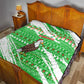 Djibouti Christmas Quilt Santa Eagle Doves Trees and Green Snowflake - African Pride