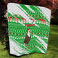 Djibouti Christmas Quilt Santa Eagle Doves Trees and Green Snowflake - African Pride