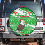 Djibouti Christmas Spare Tire Cover Santa Eagle Doves Trees and Green Snowflake - African Pride