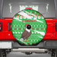 Djibouti Christmas Spare Tire Cover Santa Eagle Doves Trees and Green Snowflake - African Pride