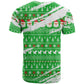 Djibouti Christmas T shirt Santa Eagle Doves Trees and Green Snowflake - African Pride