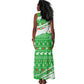 Djibouti Christmas Tank Maxi Dress Santa Eagle Doves Trees and Green Snowflake - African Pride