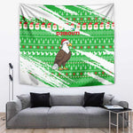 Djibouti Christmas Tapestry Santa Eagle Doves Trees and Green Snowflake - African Pride