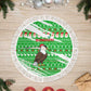 Djibouti Christmas Tree Skirt Santa Eagle Doves Trees and Green Snowflake - African Pride