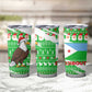 Djibouti Christmas Tumbler Cup Santa Eagle Doves Trees and Green Snowflake - African Pride