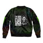 Fannie Lou Hamer Bomber Jacket Im Sick and Tired Quote Design Bold Portrait and Civil Rights Movement Tribute - African Pride