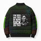 Fannie Lou Hamer Bomber Puffer Jacket Im Sick and Tired Quote Design Bold Portrait and Civil Rights Movement Tribute - African Pride