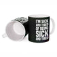 Fannie Lou Hamer Ceramic Mug Im Sick and Tired Quote Design Bold Portrait and Civil Rights Movement Tribute - African Pride