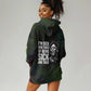 Fannie Lou Hamer Hoodie Dress Im Sick and Tired Quote Design Bold Portrait and Civil Rights Movement Tribute - African Pride