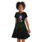 Fannie Lou Hamer Kid Short Sleeve Dress Im Sick and Tired Quote Design Bold Portrait and Civil Rights Movement Tribute - African Pride