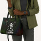 Fannie Lou Hamer Leather Bag Im Sick and Tired Quote Design Bold Portrait and Civil Rights Movement Tribute - African Pride