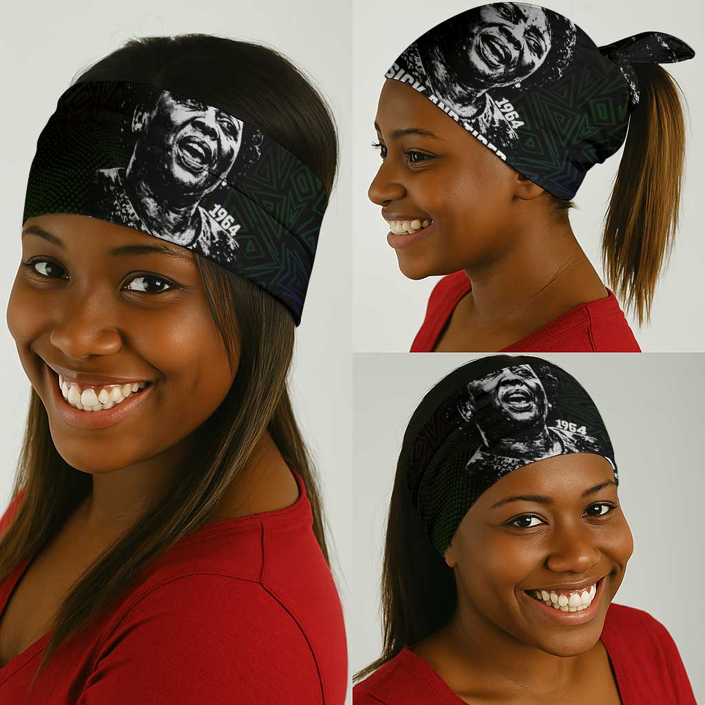Fannie Lou Hamer Neck Gaiter Im Sick and Tired Quote Design Bold Portrait and Civil Rights Movement Tribute - African Pride