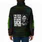 Fannie Lou Hamer Padded Jacket Im Sick and Tired Quote Design Bold Portrait and Civil Rights Movement Tribute - African Pride