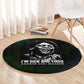 Fannie Lou Hamer Round Carpet Im Sick and Tired Quote Design Bold Portrait and Civil Rights Movement Tribute - African Pride