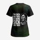 Fannie Lou Hamer Scrub Top Im Sick and Tired Quote Design Bold Portrait and Civil Rights Movement Tribute - African Pride