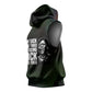 Fannie Lou Hamer Sleeveless Hoodie Im Sick and Tired Quote Design Bold Portrait and Civil Rights Movement Tribute - African Pride