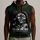 Fannie Lou Hamer Sleeveless Zip Hoodie Im Sick and Tired Quote Design Bold Portrait and Civil Rights Movement Tribute - African Pride