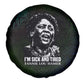 Fannie Lou Hamer Spare Tire Cover Im Sick and Tired Quote Design Bold Portrait and Civil Rights Movement Tribute - African Pride