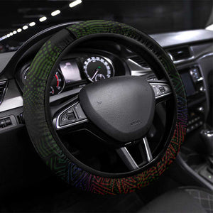Fannie Lou Hamer Steering Wheel Cover Im Sick and Tired Quote Design Bold Portrait and Civil Rights Movement Tribute - African Pride